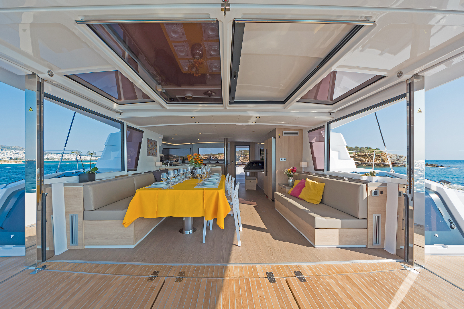 Luxury-sailing-catamaran-deck-interior