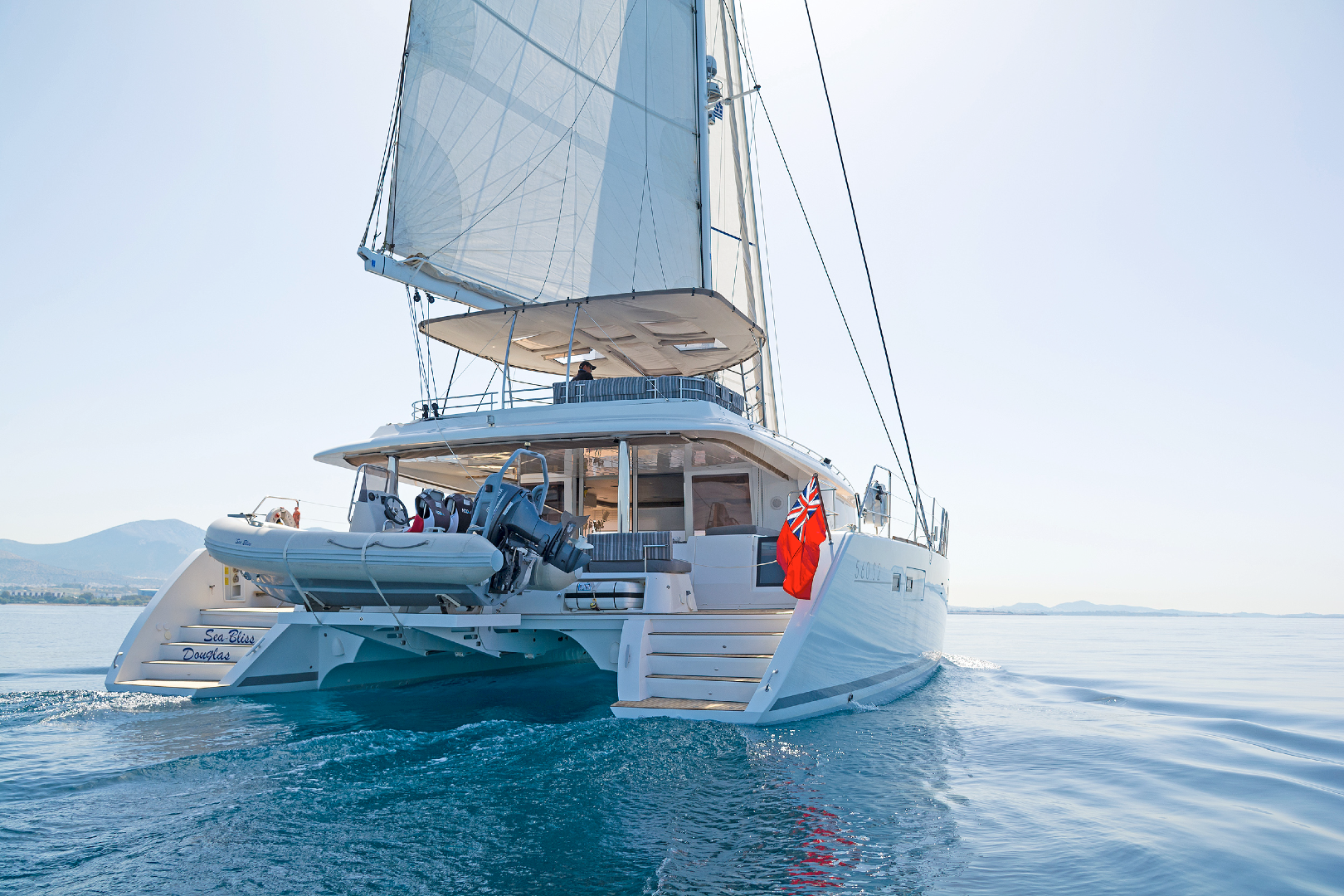 luxury-sailing-catamaran-Sea Bliss-rear-view
