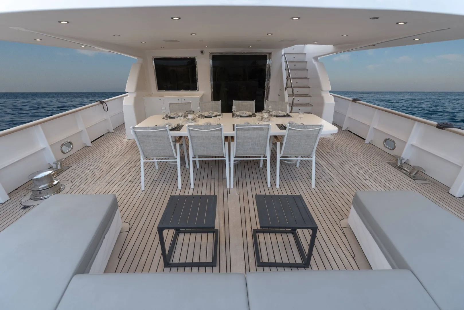 table-on-deck-of-yacht